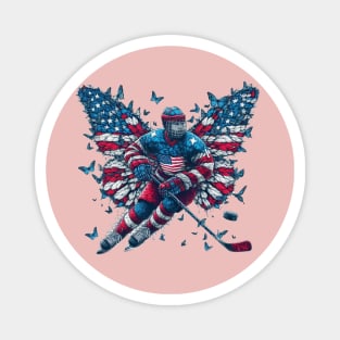 Hockey Butterfly Effect Hockey Fans Magnet